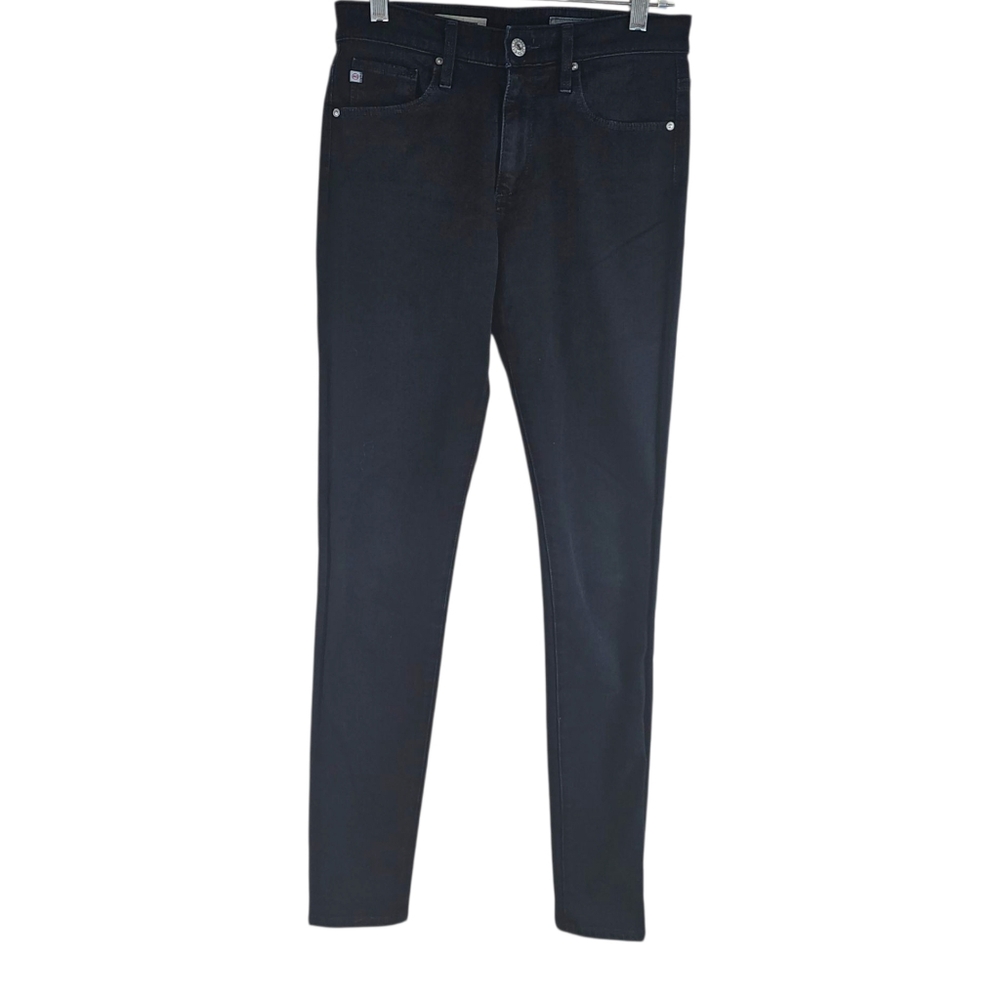 AG Adriano Goldschmied The Farrah High Rise Skinny Black Jeans In 26R